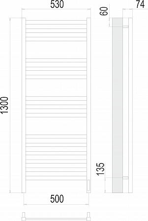 Енисей П15 500х1300 электро (sensor quick touch) Полотенцесушитель TERMINUS Дубна - фото 3 Енисей П15 500х1300 электро (sensor quick touch) Полотенцесушитель TERMINUS Дубна - фото 3