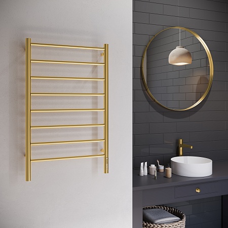 Аврора П8 500х850 Электро Полотенцесушитель TERMINUS Брашированное золото Дубна - фото 3 Аврора П8 500х850 Электро Полотенцесушитель TERMINUS Брашированное золото Дубна - фото 3